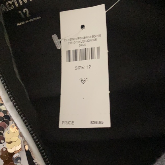 Justice Athletics Girls Sweatshirt (Size 12) - Picture 3 of 6